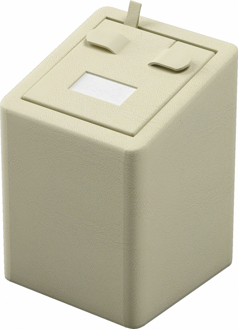 Подставка для серег/кубик наклонный/выним.вкладыш/2 язычка/прорезь/окошко/петелька/Н-70 мм.