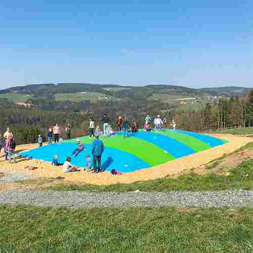 Надувная подушка «Воздушный остров» для установки в грунт, 15×10×2 м