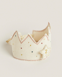 Декоративный венок Zara Home, хлопок, бежевый, 7611/722