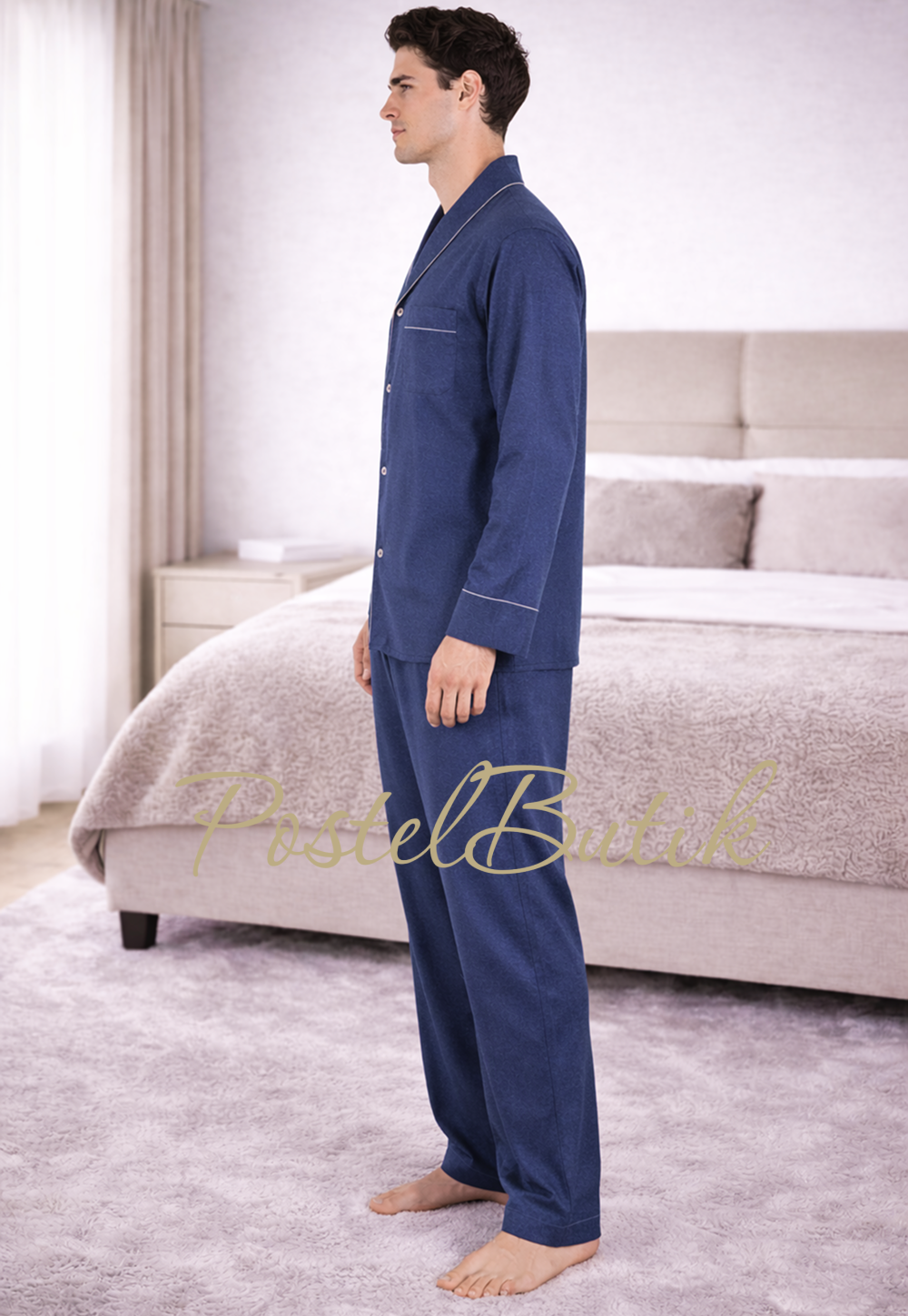 Пижама мужская Zimmerli Heritage in Blue 4600.75014-440