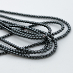 Гематит Шар бусины (имитация), цвет черный, размер около 2,3 мм, цена за нить 38 см