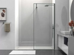 Душевое ограждение Vincea Walk-In VSW-1HS100CLGM 100 стекло прозрачное/профиль вороненая сталь