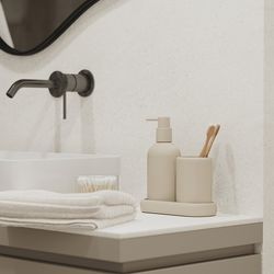 Стакан для зубных щеток Slim, светло-серый