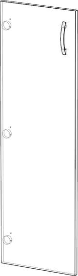 Дверь средняя из ЛДСП Стандарт Про ясень шимо светлый