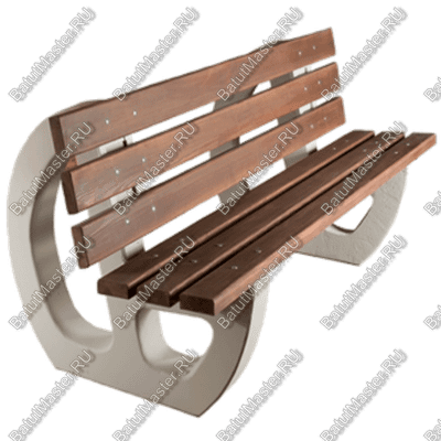 СКАМЕЙКА ПАРКОВАЯ СО СПИНКОЙ