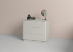 Комод Tammi 3 ящика ширина 90 см (серо-бежевый)
