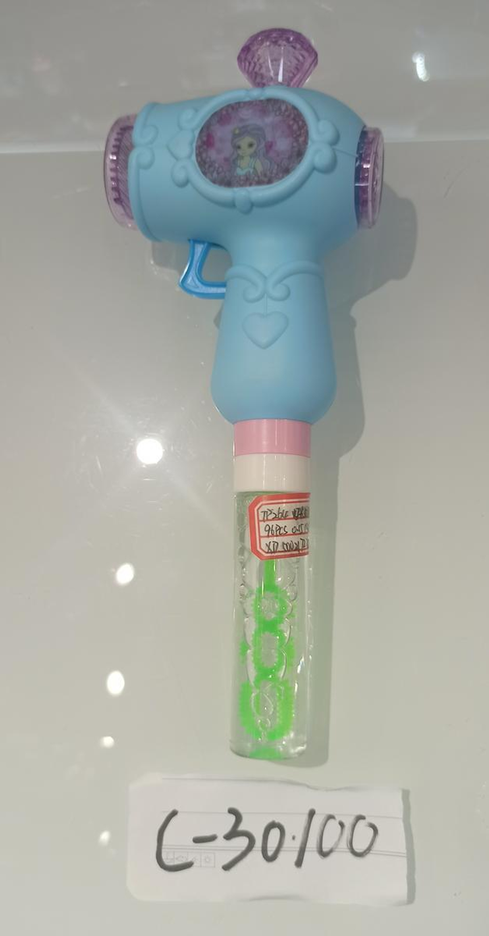 Мыльные пузыри Принцеса с феном, со светом, 32 см, 2 цвета микс,, с-30100