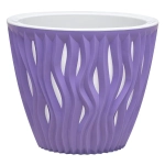 Кашпо для цветов пластиковое 3л d-19,5см «Вдохновение» Лаванда