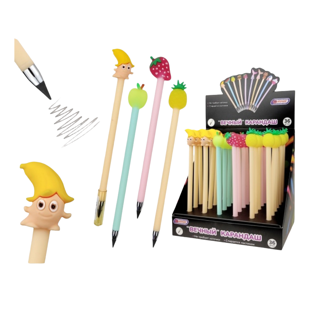 1621 Карандаш вечный "Фрукт"