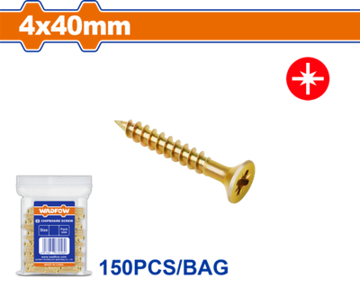 Винт 4x40 мм   Набор 150шт.