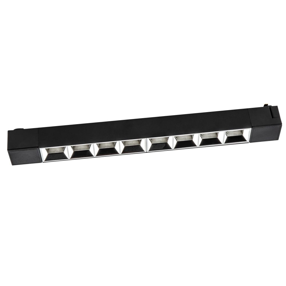 ULB-Q282 20W-4000K BLACK Светильник-прожектор светодиодный трековый. Линейный. 1600 Лм. Белый свет 4000К. Корпус черный. ТМ Volpe
