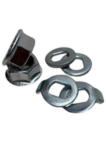 Гайки, шайбы М14x1,5 ( под ключ 21) мотор колеса электровелосипеда Monster, Колхозник (комплект)