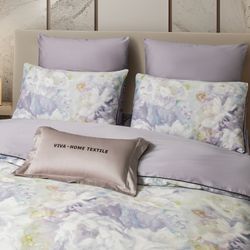 Комплект постельного белья Сатин Премиум «Романтичная акварель»