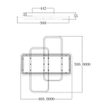 Светодиодный светильник 85Вт, 7259Лм, 3000-6000К, Ra>80, плавная регулировка мощности, изменение цветовой температуры, ночник, металл/акрил, белый/черный