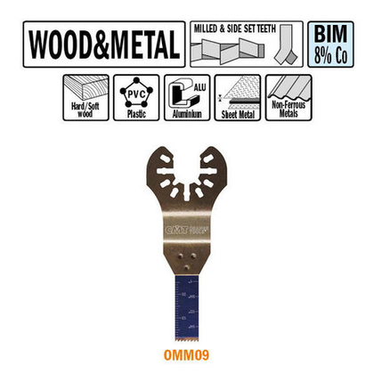 Погружное пильное полотно 10 мм для древесины и металла OMM 09-X1