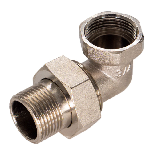 Соединитель СТМ с накид. гайкой угловой г/ш 3/4"