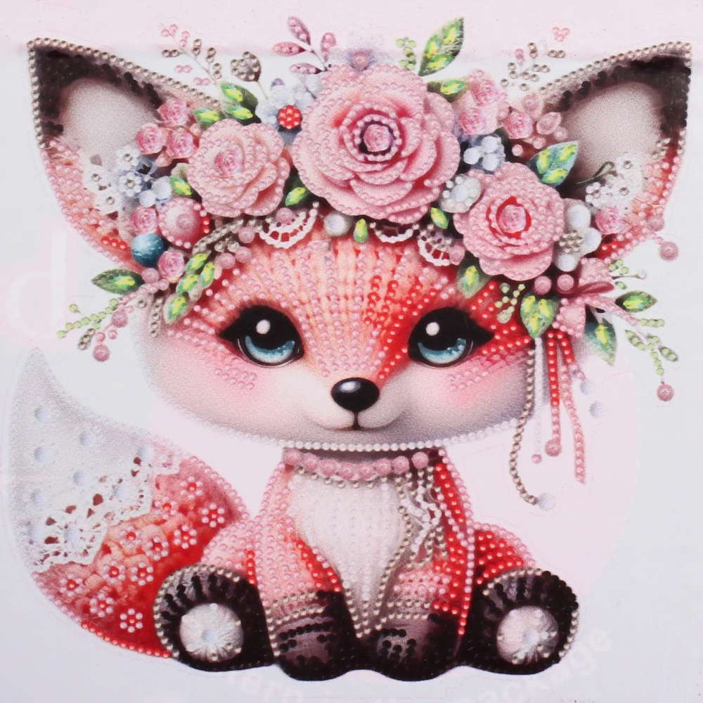 Набор для творчества на акриловой подставке «DIAMOND», лисичка, 24*24.5см, (коробка)