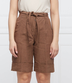 льняное шорты Peserico - коричневый(P04204T0 01617)