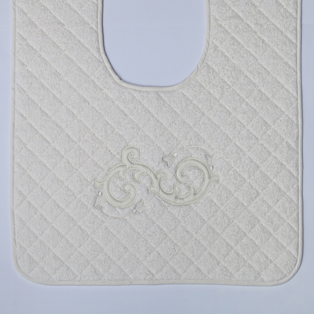 Коврик для унитаза 50х60 Old Florence Ricciolo бежевый с бежевой аппликацией  Италия