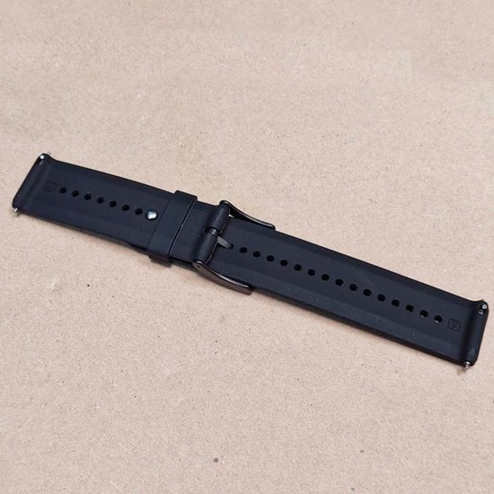 Ремешок 24 мм Elegant для Suunto 9 Baro, Suunto 7, Suunto Spartan Sport силиконовый (Черный)