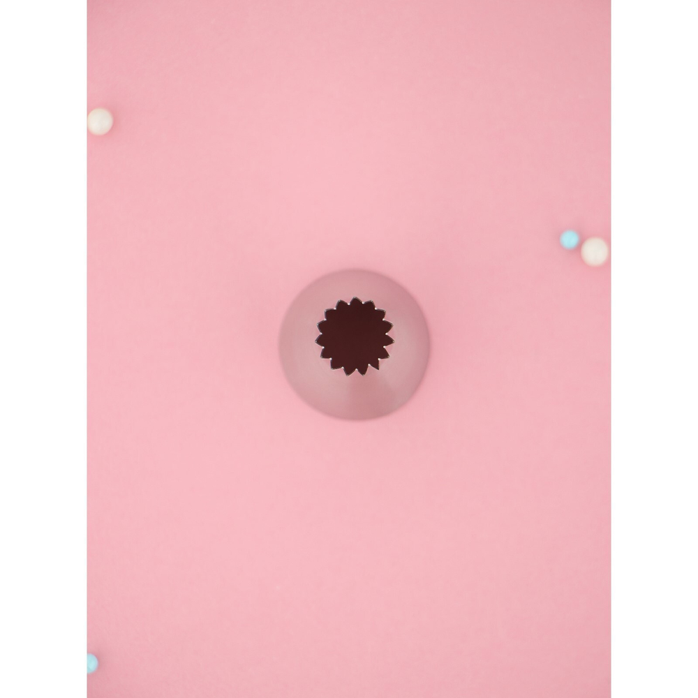 Насадка кондитерская «Французская звезда», d=3 см, выход 1,2 см, нержавеющая сталь