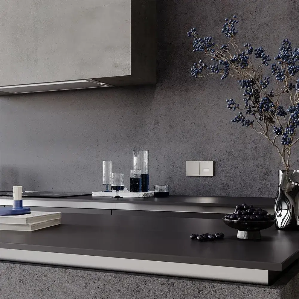 Выключатель встраиваемый VOLTUM S70 одноклавишный 10А, (кашемир)