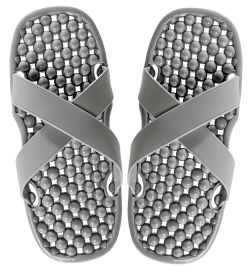 GAEM Home MSG-09/03-L Массажные тапочки серые, длина 26,5см