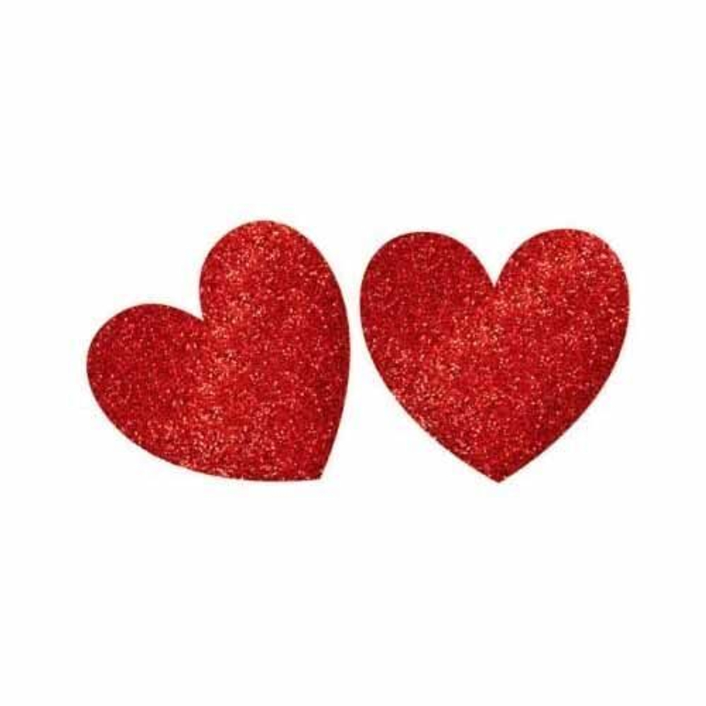 Баннер-комплект Сердце блеск 20шт/A