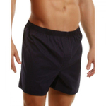 Комплект из 2 мужских трусов-шортов: синие и белые в голубую полоску (Размер: S) (Цвет: синий с белым)