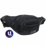 Сумка на пояс «Sport leader - Street Fashion», 4 кармана, цвет черный, 35*16*6см