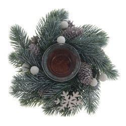 GAEM Подсвечник "Новогодняя композиция", L18 W18 H7 см