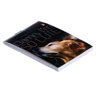 Блокнот А7, 40 листов на скрепке Щеночки , МИКС