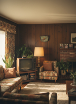 Настенные часы "Орбитальная тропа" 30х23 см, ретро-дизайн mid-century modern