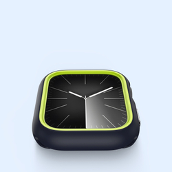 Чехол-бампер для часов Apple Watch 10 размер 46мм, цвет Midnight и Green от Dux Ducis, серия Bamo Series Case