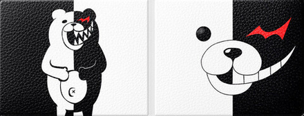 Обложка для студенческого билета Данганронпа Монокума