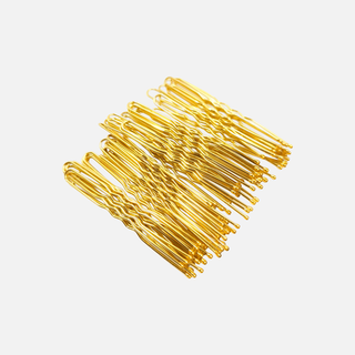 Шпильки волнистые золотые IPARIKMAHER 60 мм 50 шт