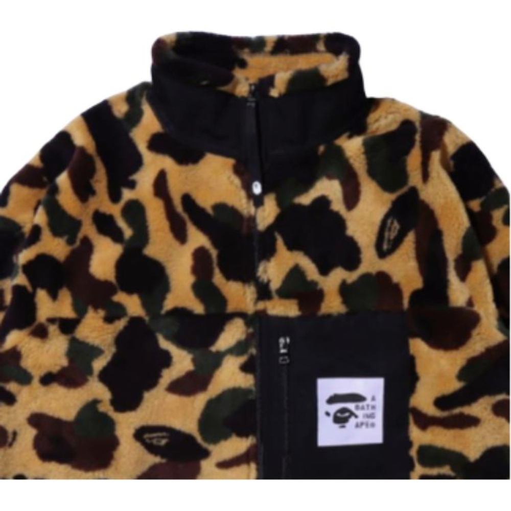 A Bathing Ape 1st Camo Boa Куртка Fw21 желтый