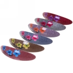 Заколка автомат «Lady Collection - Сакура», овал, 6 цветов, 9*2,5см (Кокетка)