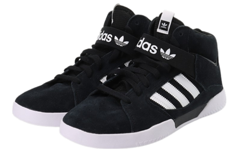 Adidas originals VRX Cup Mid comfortable and lightweight non-slip wear-resistant mid-top sneakers men's black and white