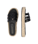 Кожаные шлепанцы Tommy Hilfiger - черный(FW0FW07745)