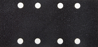 Лист шлиф. универсал. URAGAN ″Оптимален для твердых пород дерева″ 8 отверстий по линии, для ПШМ, P80, 80х166мм, 10шт