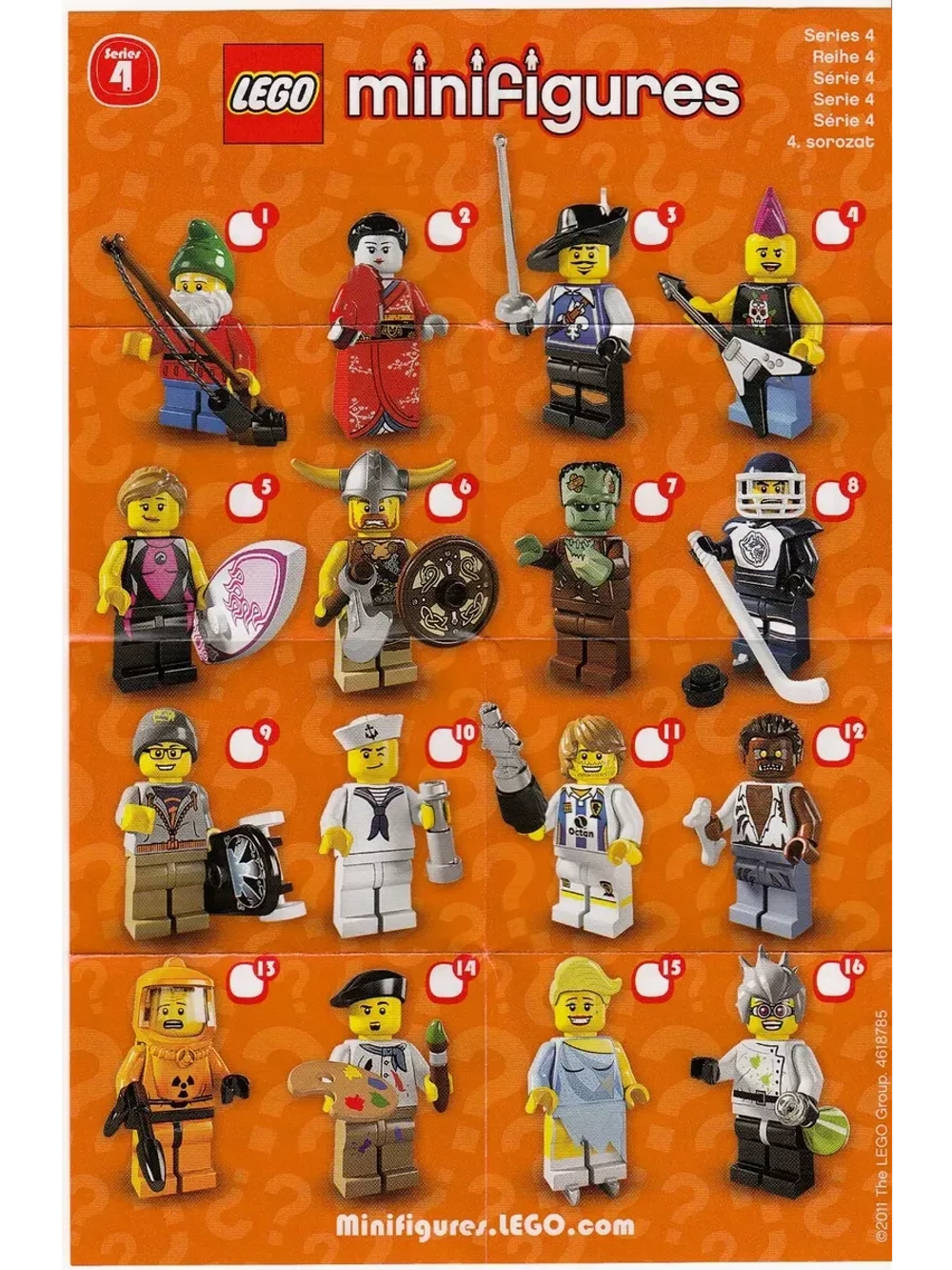 LEGO Minifigures 8804 4 серия Гном на лужайке