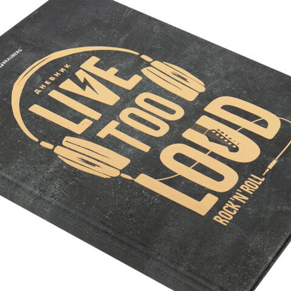 Дневник 5-11 класс 48 л., твердый, BRAUBERG, фольга, с подсказом, "Музыка", 106418