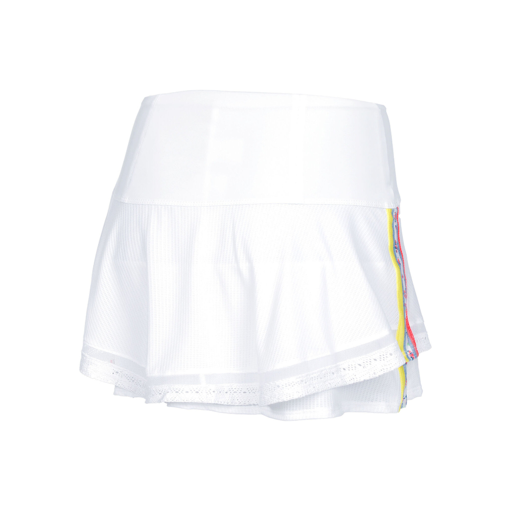 Женская теннисная юбка Lucky in Love Long In Love Stripe Skirt Women - White