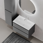 Тумба подвесная под раковину Sancos Folk, Grey soft 790х445х500