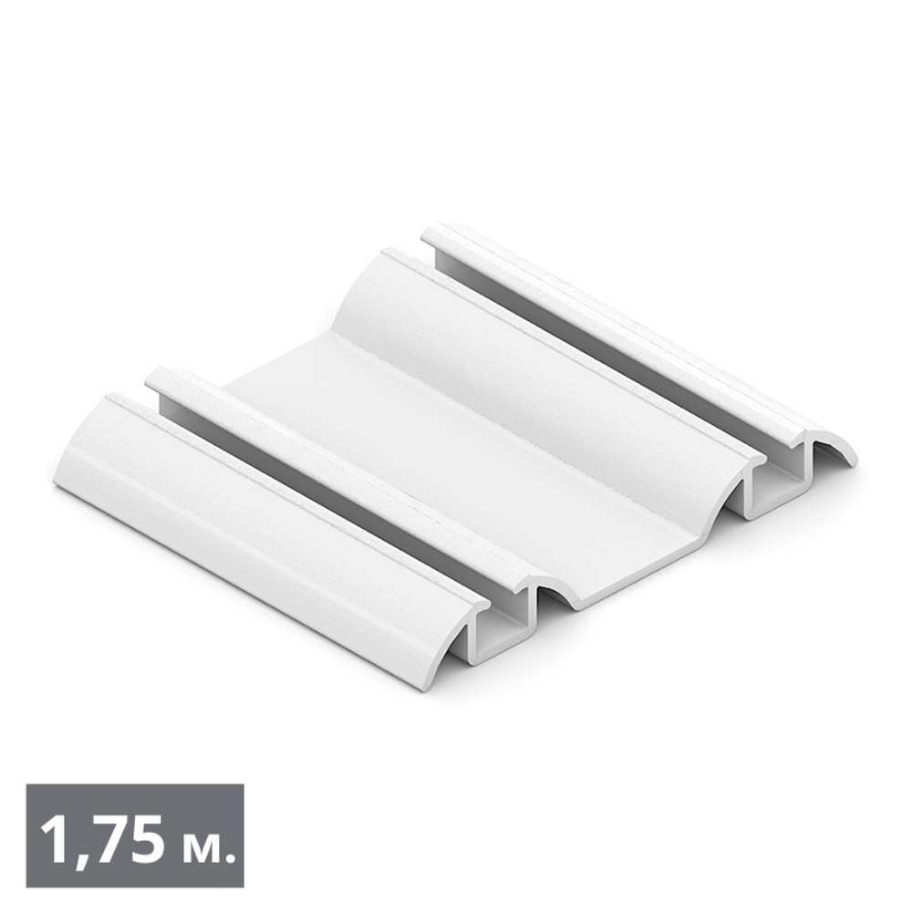 СТАНДАРТ Направляющая нижняя двухполозная (1,75 м) белый глянец (RAL) (AS0504) Aristo