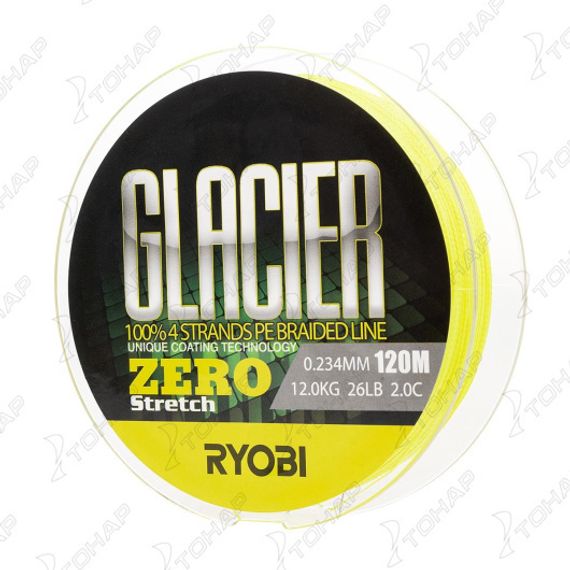 Шнур GLACLER ZERO-120M 2,0/d-0.234mm yellow Ryobi