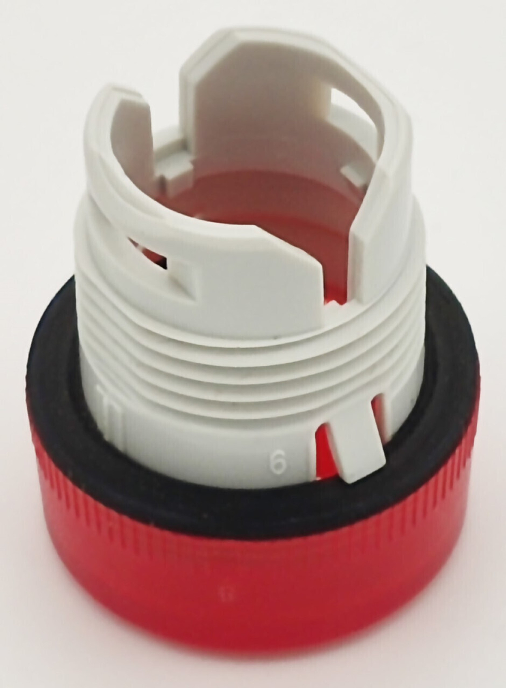 2шт Колпачок лампы сигнальной ABB ML1-100R красный с фиксацией (1SFA611400R1001)