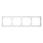 Рамка пластиковая VOLTUM S70 на 4 поста, (белый матовый)