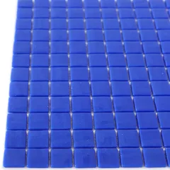 STP-BL002 Natural Стеклянная мозаика Steppa синяя глянцевая